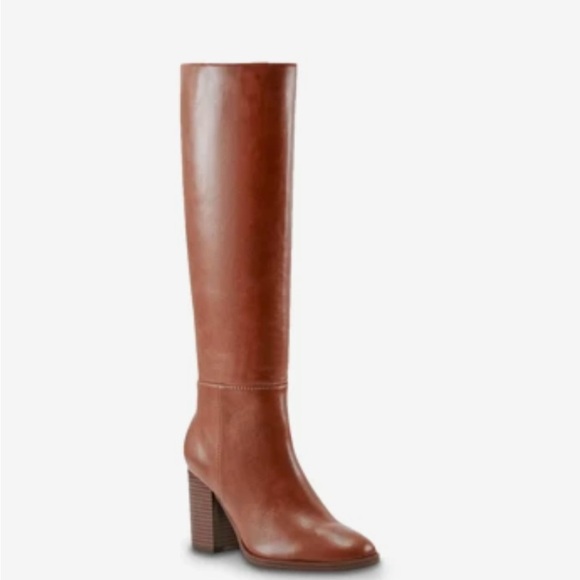 Leather Boot cognac size 8 worn 1x - Picture 2 of 5